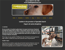Tablet Screenshot of dogdetectives.com